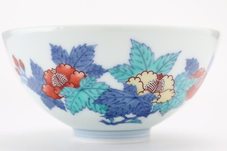 今右衛門窯 葵絵飯碗