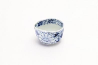 ☆伯父山窯　染付花唐草　瓢珍味