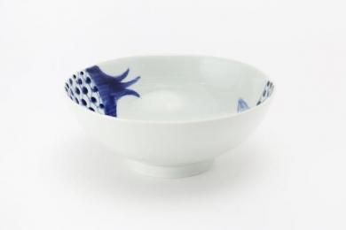 ☆皓洋窯　染付ざくろ　お茶漬碗