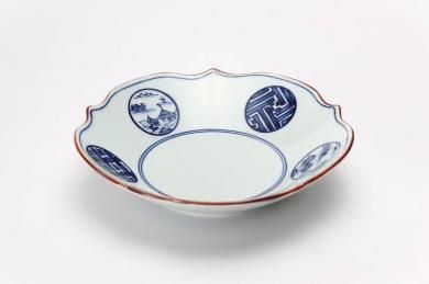 ★【20％OFF】アウトレット　丸紋祥瑞　花型深皿