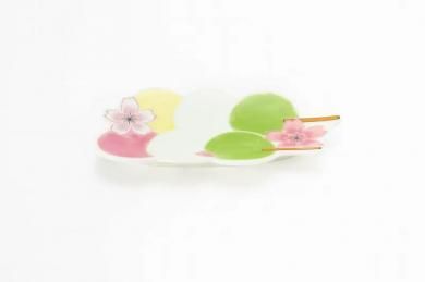 ★【20％OFF】アウトレット　MARUKEIオリジナル　錦三色団子　銘々皿
