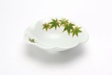 ★【20％OFF】アウトレット　MARUKEIオリジナル　錦青もみじ菊型楕円皿