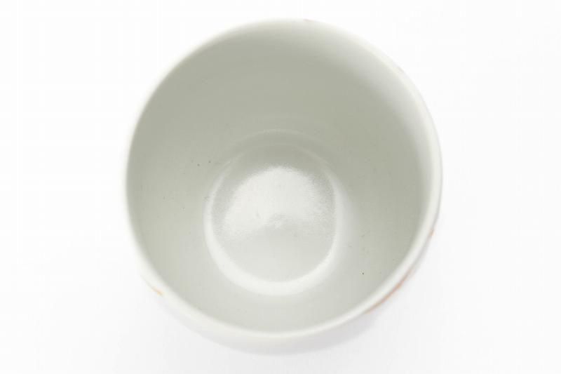 金継ぎ ぐい呑み 陶器 茶道具 ☆錦右ェ門陶苑 錦黄交趾赤吹紅葉珍味