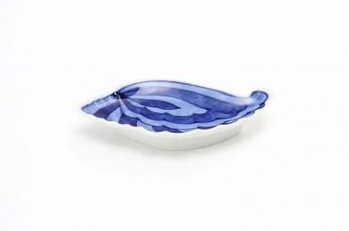 ★【20％OFF】アウトレット　伯父山窯　二色濃貝型手塩皿