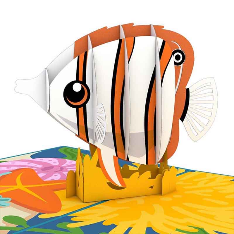Copperband Butterflyfish 3D card<br>ϥʥ祦祦