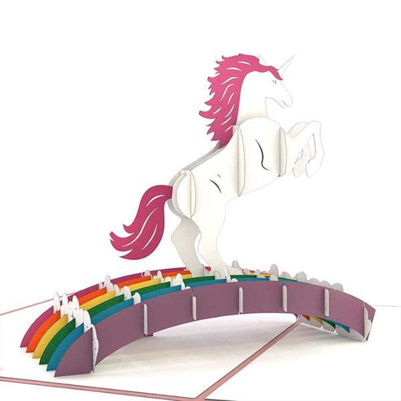 Unicorn 3D card<br>˥