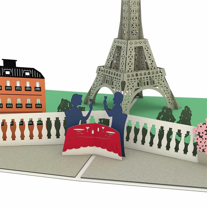 Paris Love Scene 3D card<br>ѥΥ֥