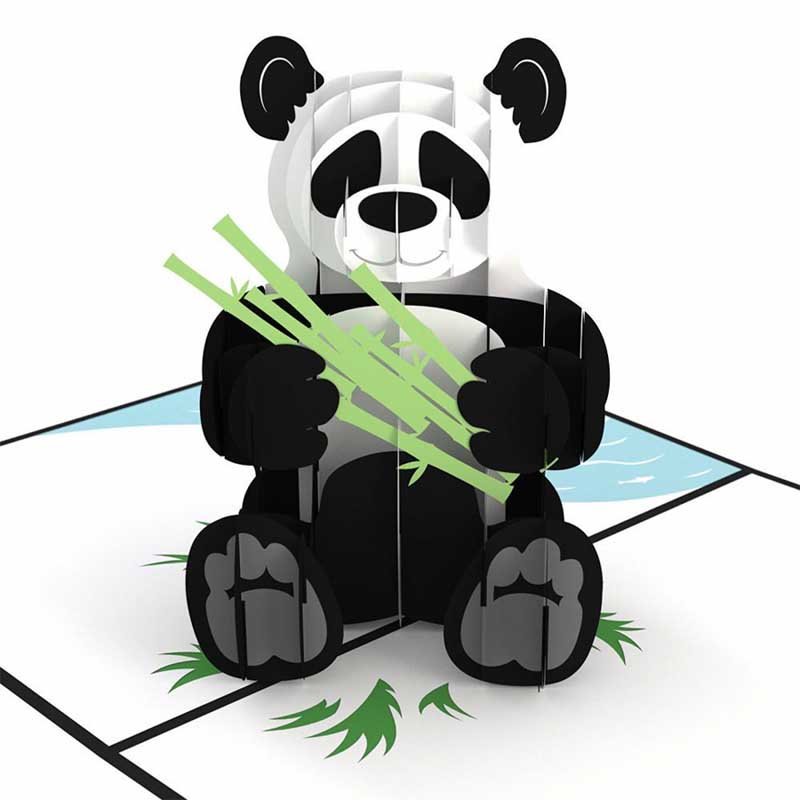 Panda Bear 3D card<br>ѥ