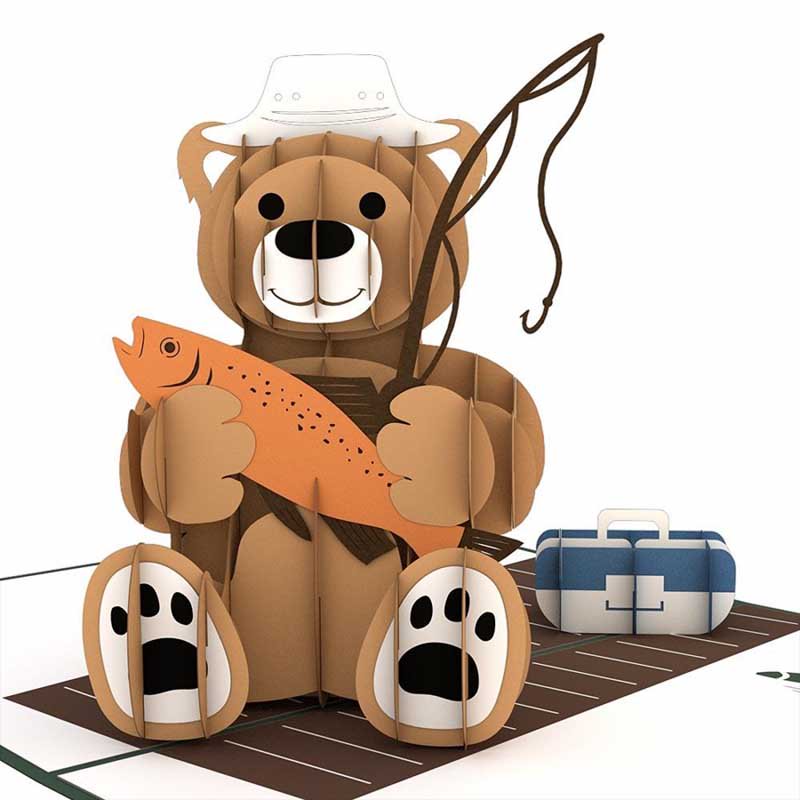Fishing Bear 3D card<br>깥Υޤ