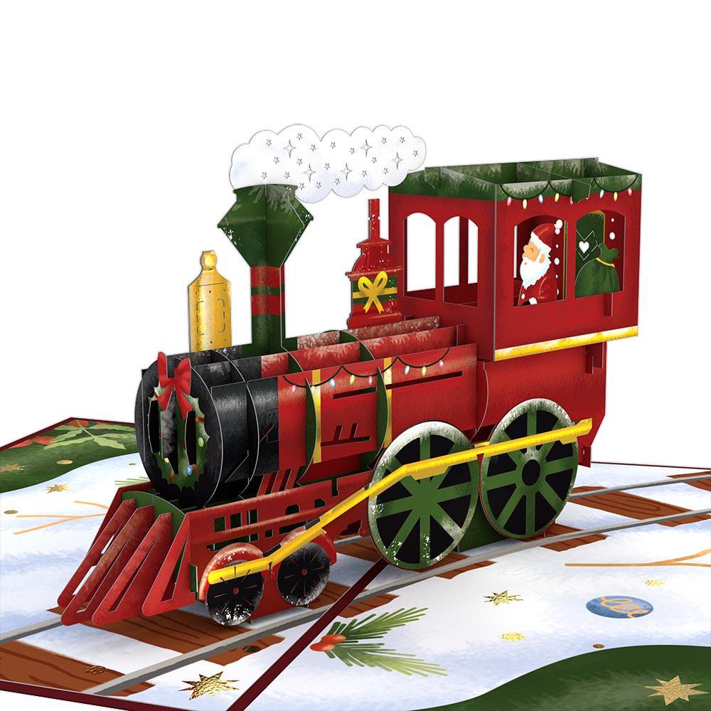 Santa Train 3D card<br>ؼ֤˾ä󥿤