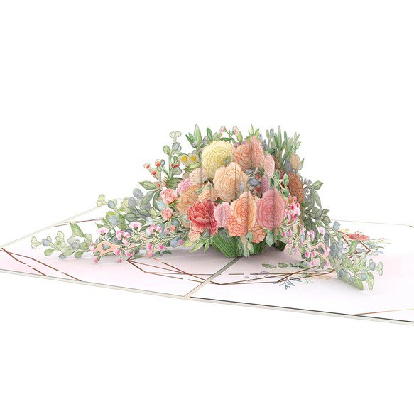 Wedding Florals 3D card<br>ウェディングフローラル