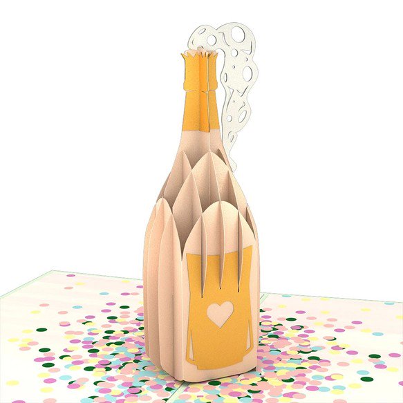 Champagne Pop 3D card<br>ѥݥå