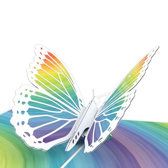 Rainbow Butterfly 3D card<br>쥤ܡХե饤