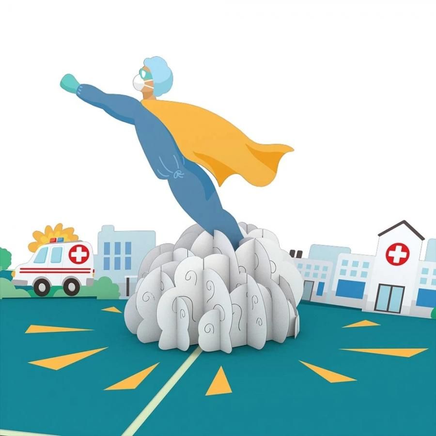 Superheroes Wear Scrubs 3D card<br>Υѡҡ