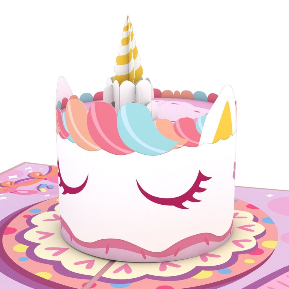 Unicorn Cake 3D card<br>˥󥱡