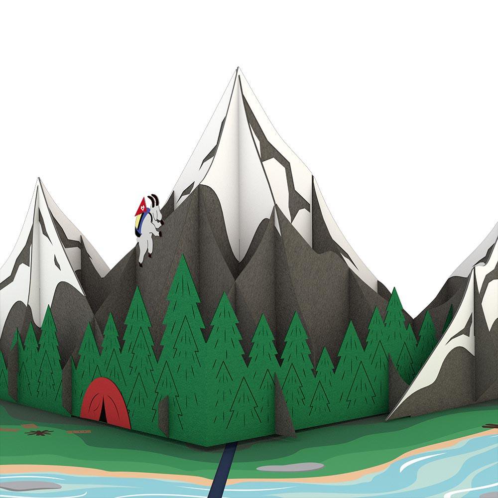 Mountains 3D card<br>л