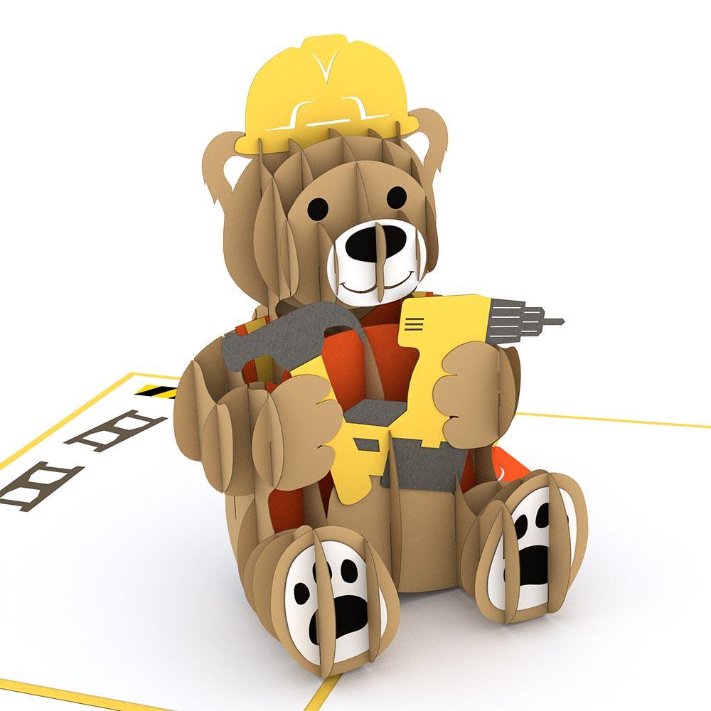 Construction Bear 3D card<br>߸٥