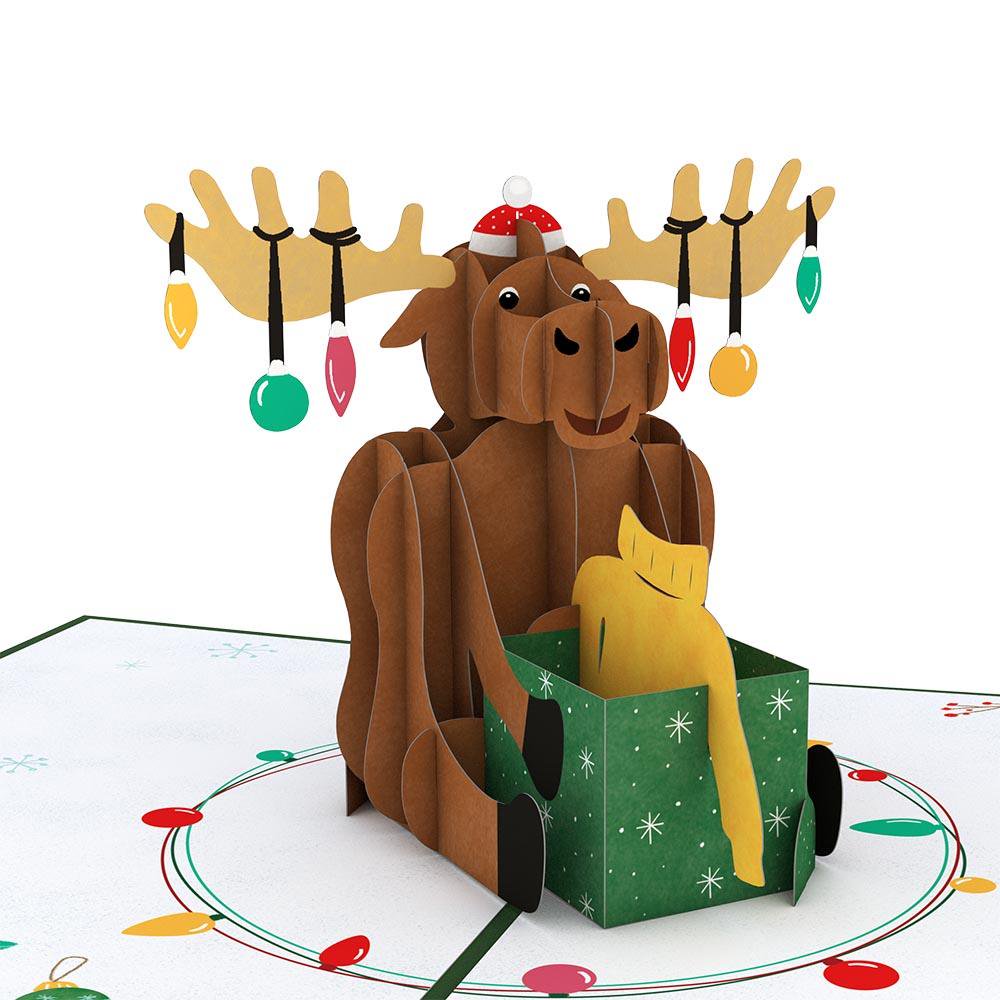 Christmas Moose  3D card<br>ꥹޥࡼ