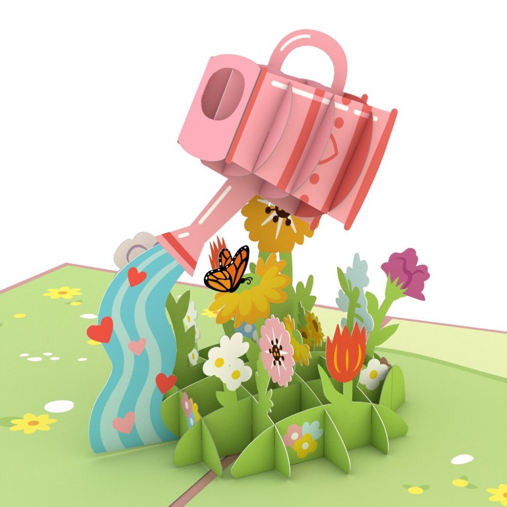 Watering Can 3D card<br>礦