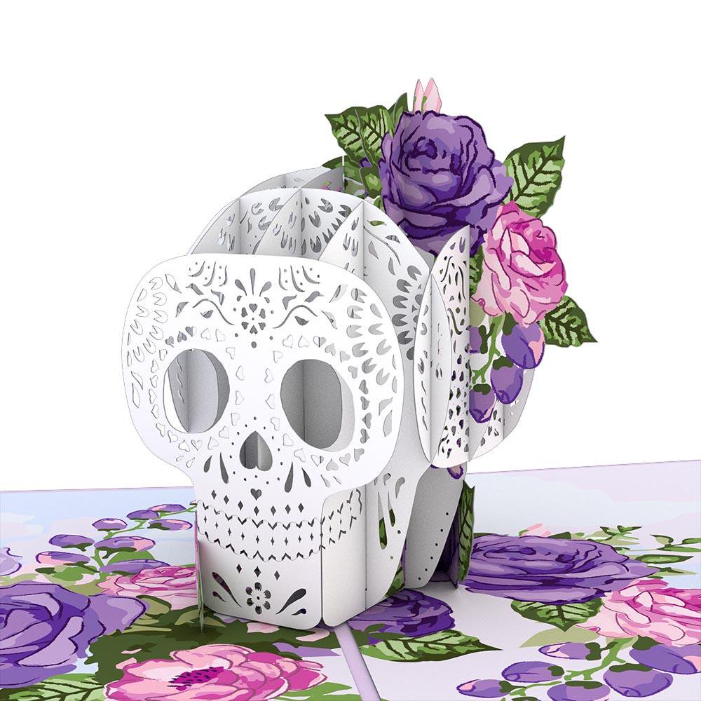 Floral Skull 3D card<br>ե륹