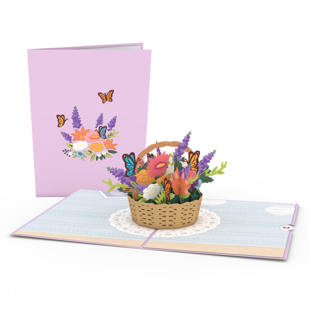 Flower Basket 3D card<br>花のバスケット