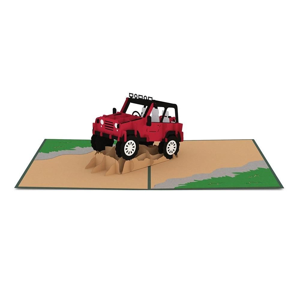 四輪駆動車のポップアップカード/nisshodo-greeting 四輪駆動車のポップアップカード/nisshodo-greeting