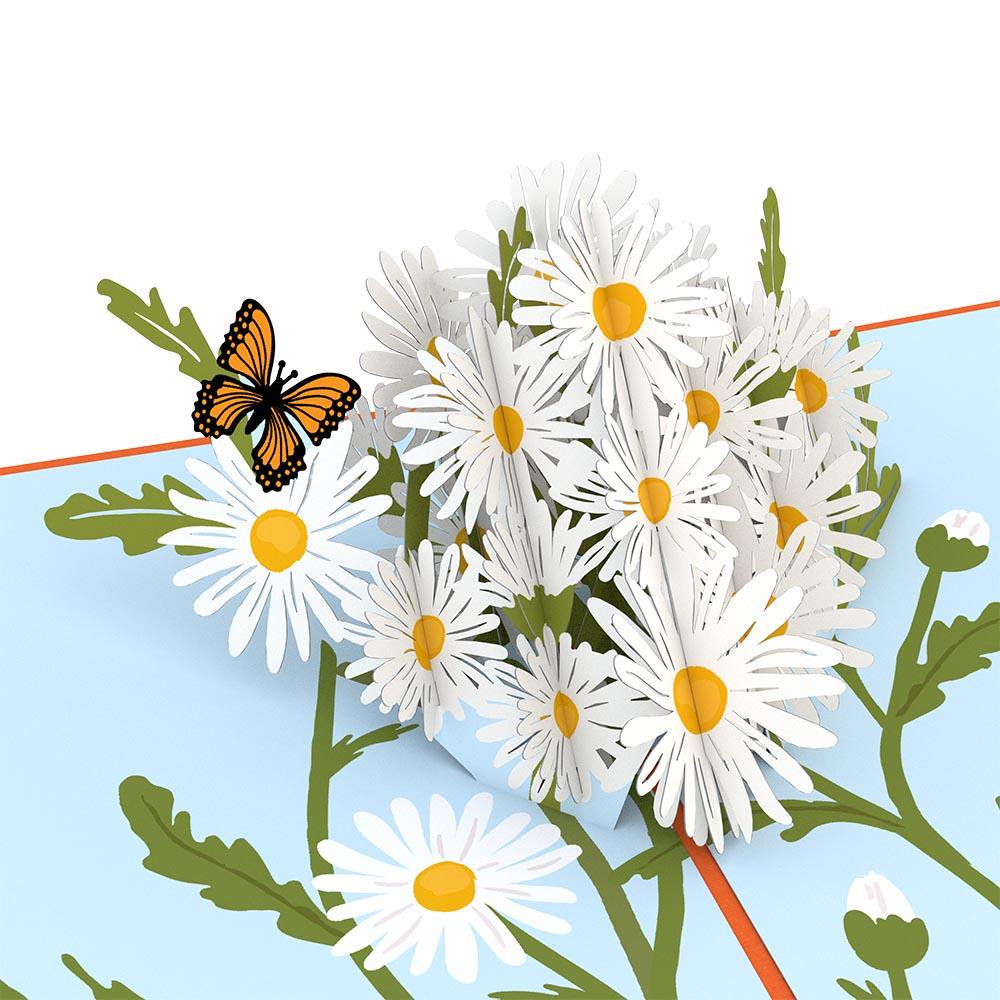 Daisies with Monarch Butterfly 3D card<br>ǥĳ