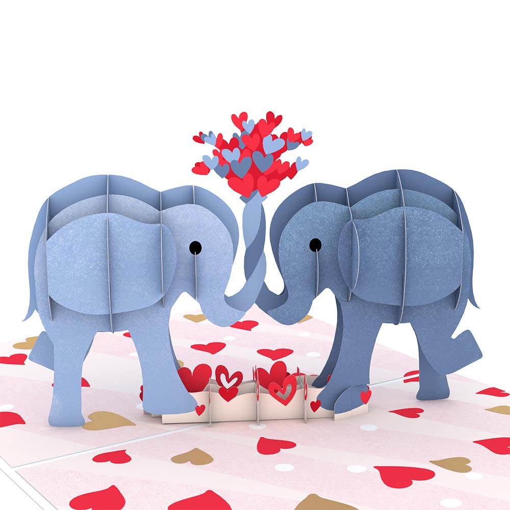 Love Elephants 3D card<br>֥ե