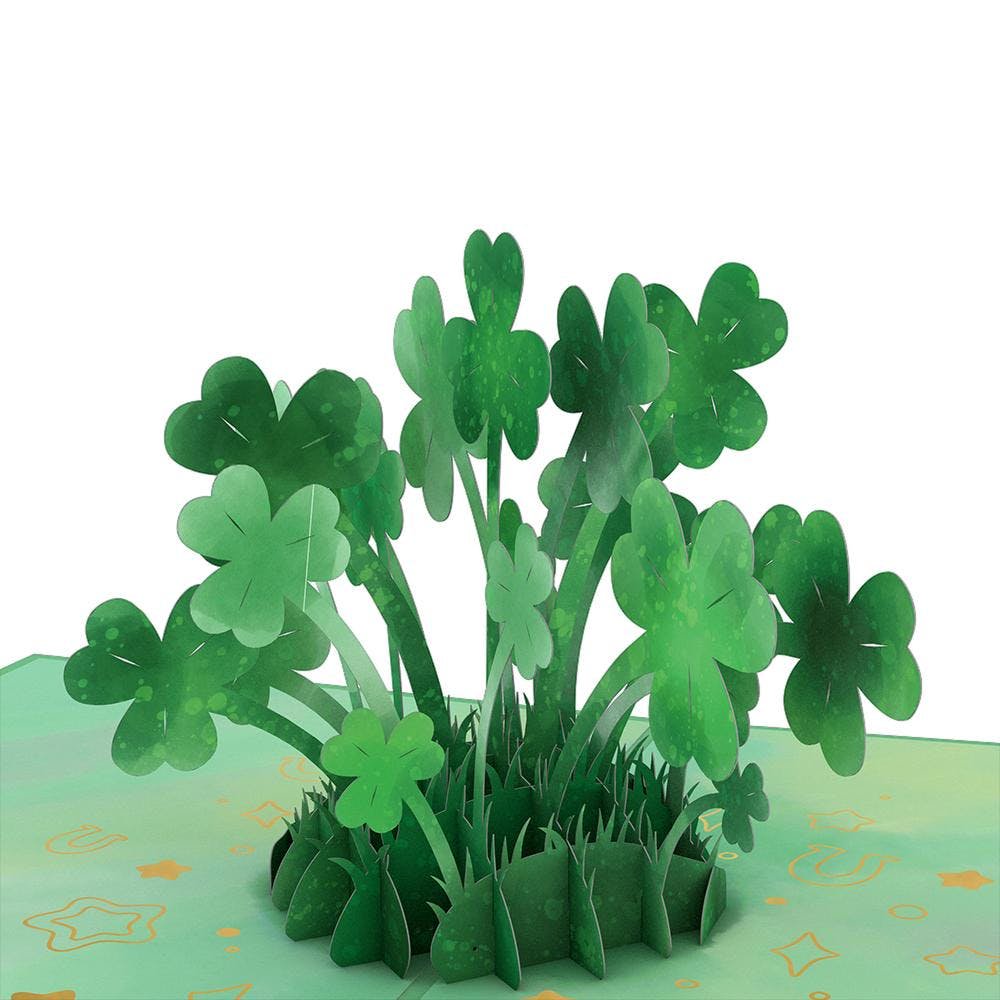 Saint Patrick's Day Lucky Clover 3D card<br>ΥС
