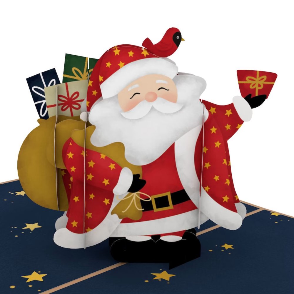 Jolly Holiday Santa 3D card<br>󥿥
