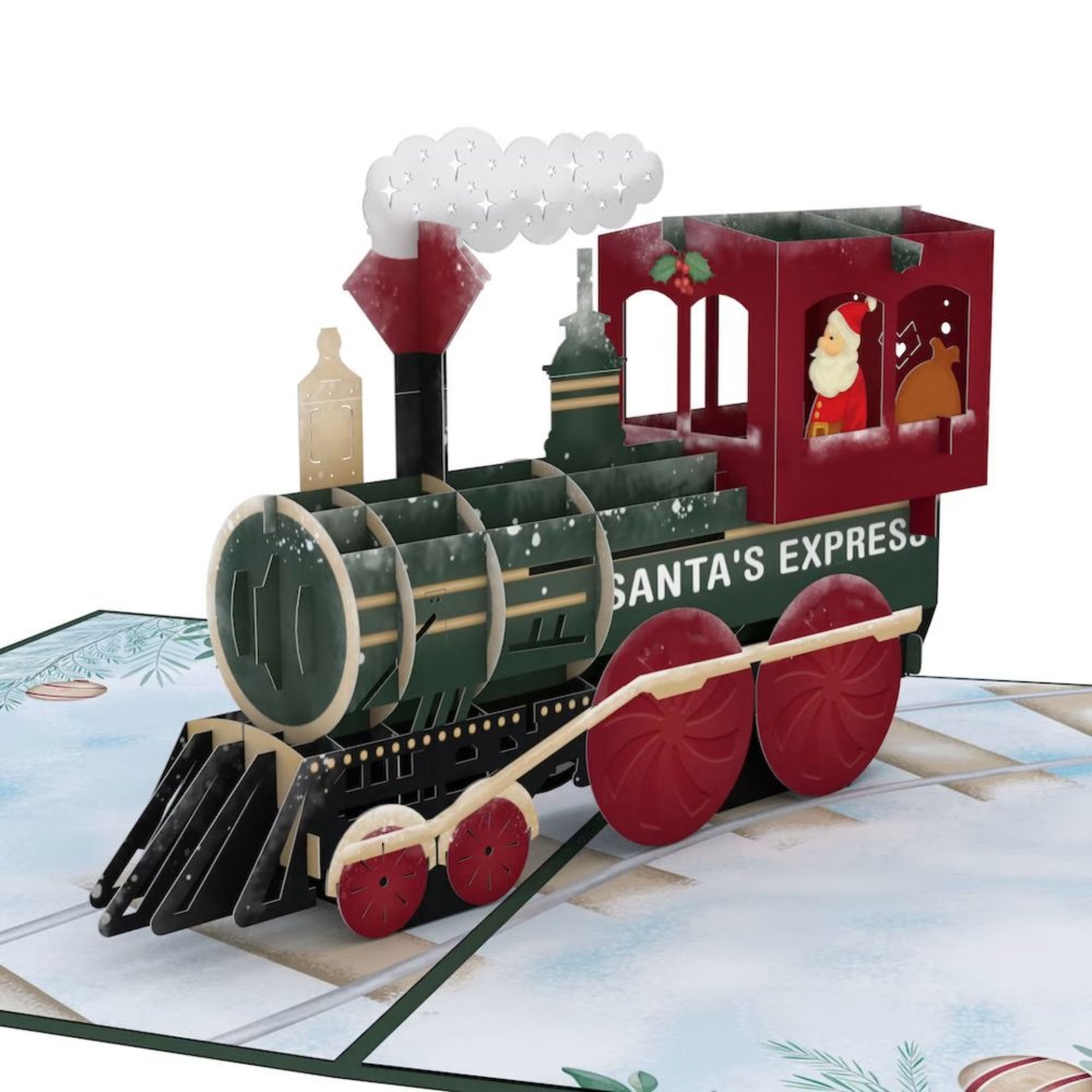 Santa Christmas Train 3D card<br>ؼ֤˾ä󥿤