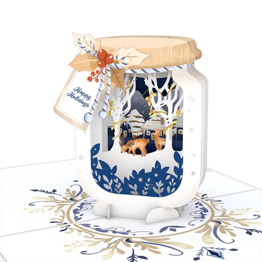 Winter Jar 3D card<br>