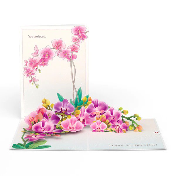 Mothers Day Orchid 3D card<br>Υ