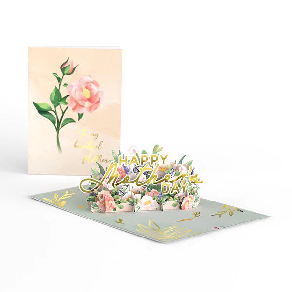 Mothers Day Peonies 3D card<br>βð