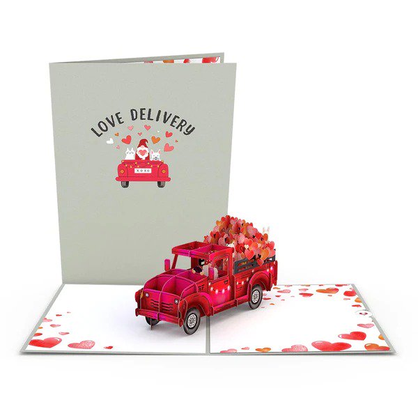 Love Delivery Truck 3D card<br>إȥå