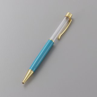 ハーバリウムボールペン 本体 ターコイズブルー (5本入り)