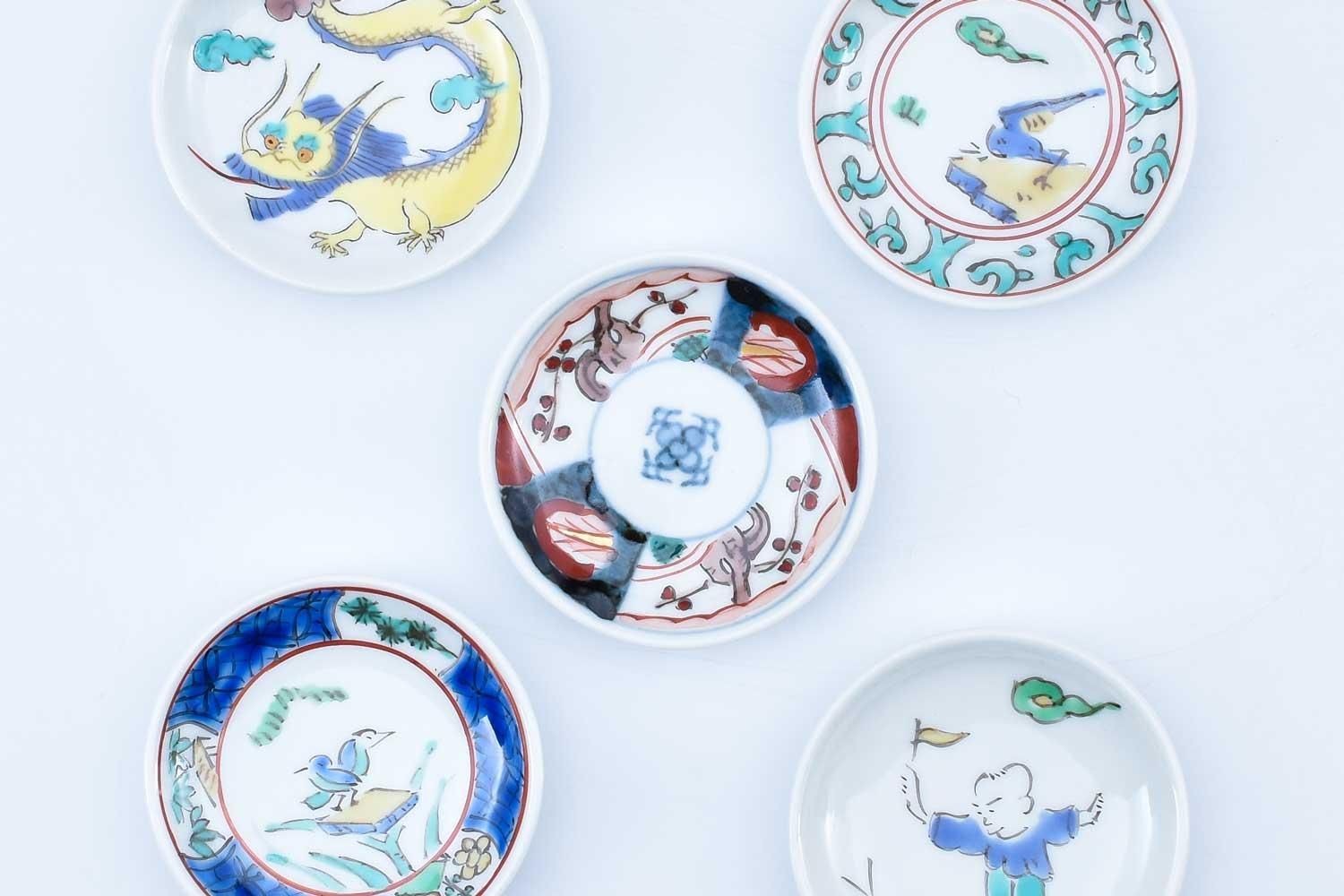 福泉窯染付微塵唐草 9寸プレート有田焼き