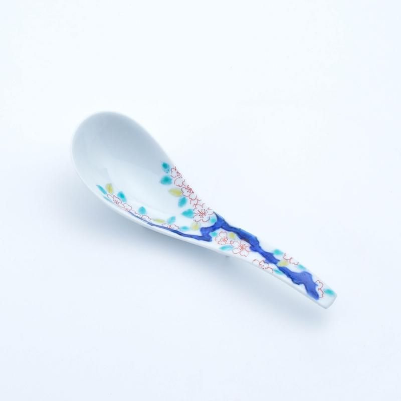 古木桜のラーメン鉢|レンゲセット - 有田焼のまるぶんオンラインストア