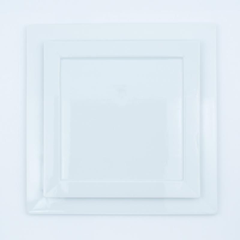 白磁 スクエア・ディナープレート | おしゃれな白皿 - 有田焼の