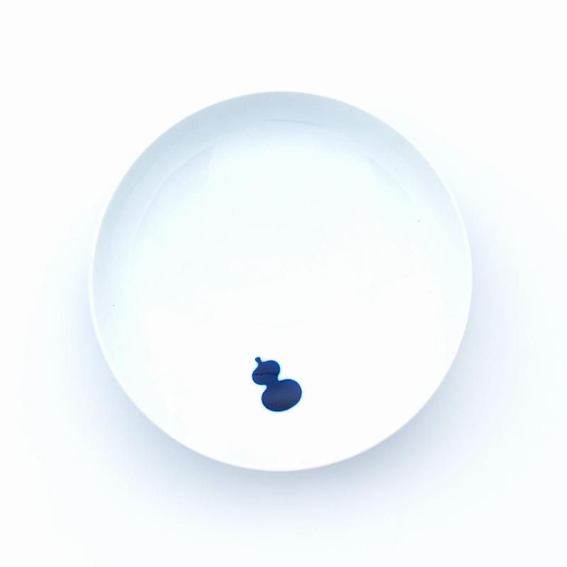 有田焼　福泉窯　六瓢4寸蓋物　赤絵と呉須のセット 有田焼 福泉窯 六瓢4寸蓋物 赤絵と呉須のセット