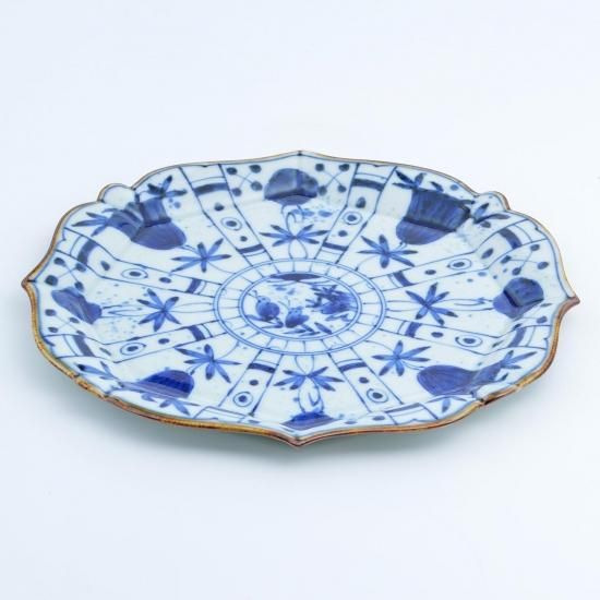 間取芙蓉 |輪花プレート - 有田焼のまるぶんオンラインストア