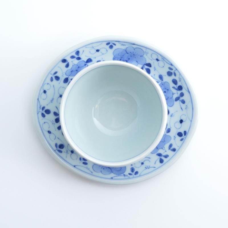 小花散し 8寸兜皿 | ハンドメイド - 有田焼のまるぶんオンライン