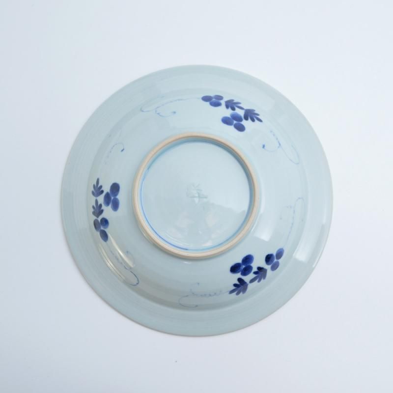 ぶどう文 7.5寸兜深鉢 | 手作り和食器 - 有田焼のまるぶん