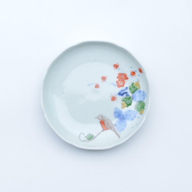 色絵花鳥文取皿 | まるぶんオリジナル - 有田焼のまるぶん 色絵花鳥文取皿 | まるぶんオリジナル - 有田焼のまるぶん
