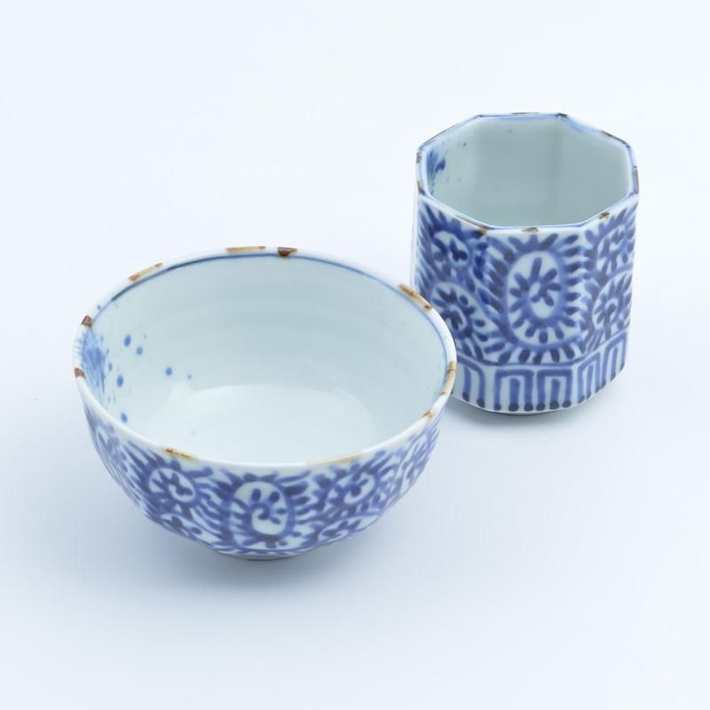 楕円5.5寸皿変濃蛸唐草 - 有田焼、陶器・和食器の通販、有田陶器