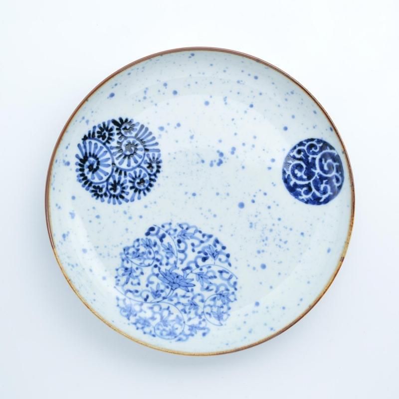 唐草丸紋 8寸皿 | 美しいディッシュウェア - 有田焼のまるぶん