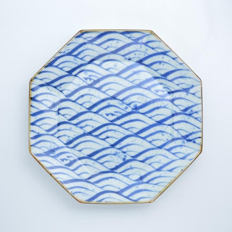 青海波 八角盛皿 | 食卓の華 - 有田焼のまるぶんオンラインストア