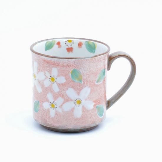 土物京桜 マグカップ ピンク 有田焼のまるぶんオンラインストア 有田焼通販サイト 土物京桜 マグカップ ピンク 有田焼のまるぶんオンラインストア 有田焼通販サイト