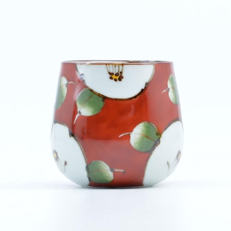 濃椿(赤) Youマグカップ | ビア樽型デザイン - 有田焼のまるぶん