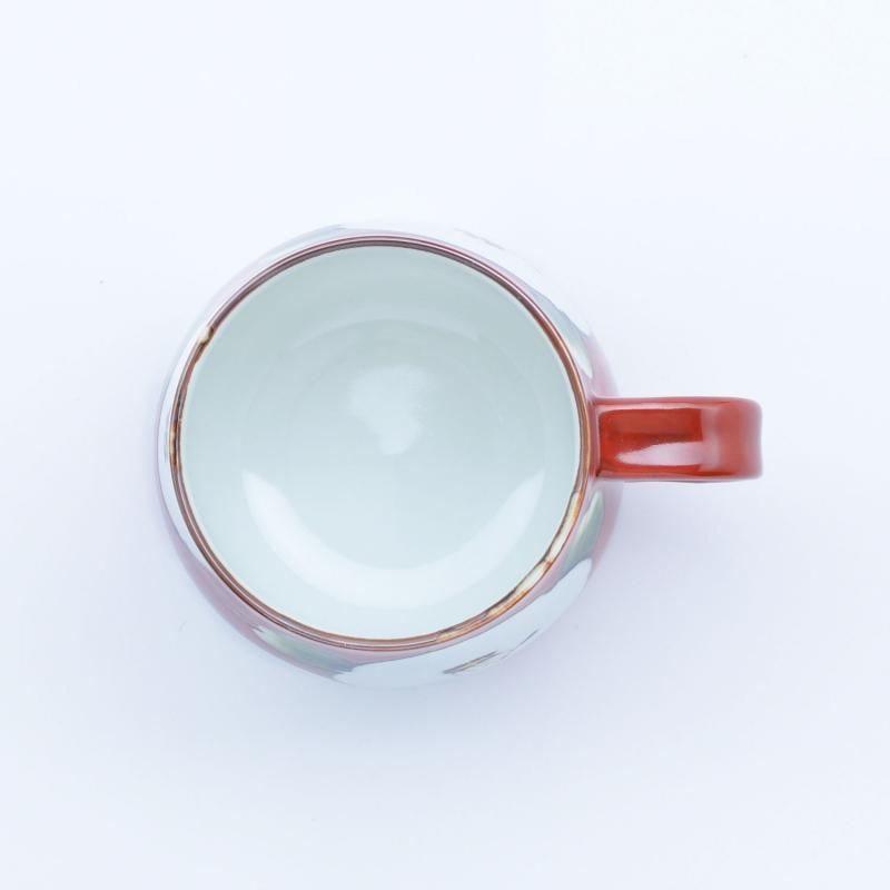 濃椿(赤) Youマグカップ | ビア樽型デザイン - 有田焼のまるぶん